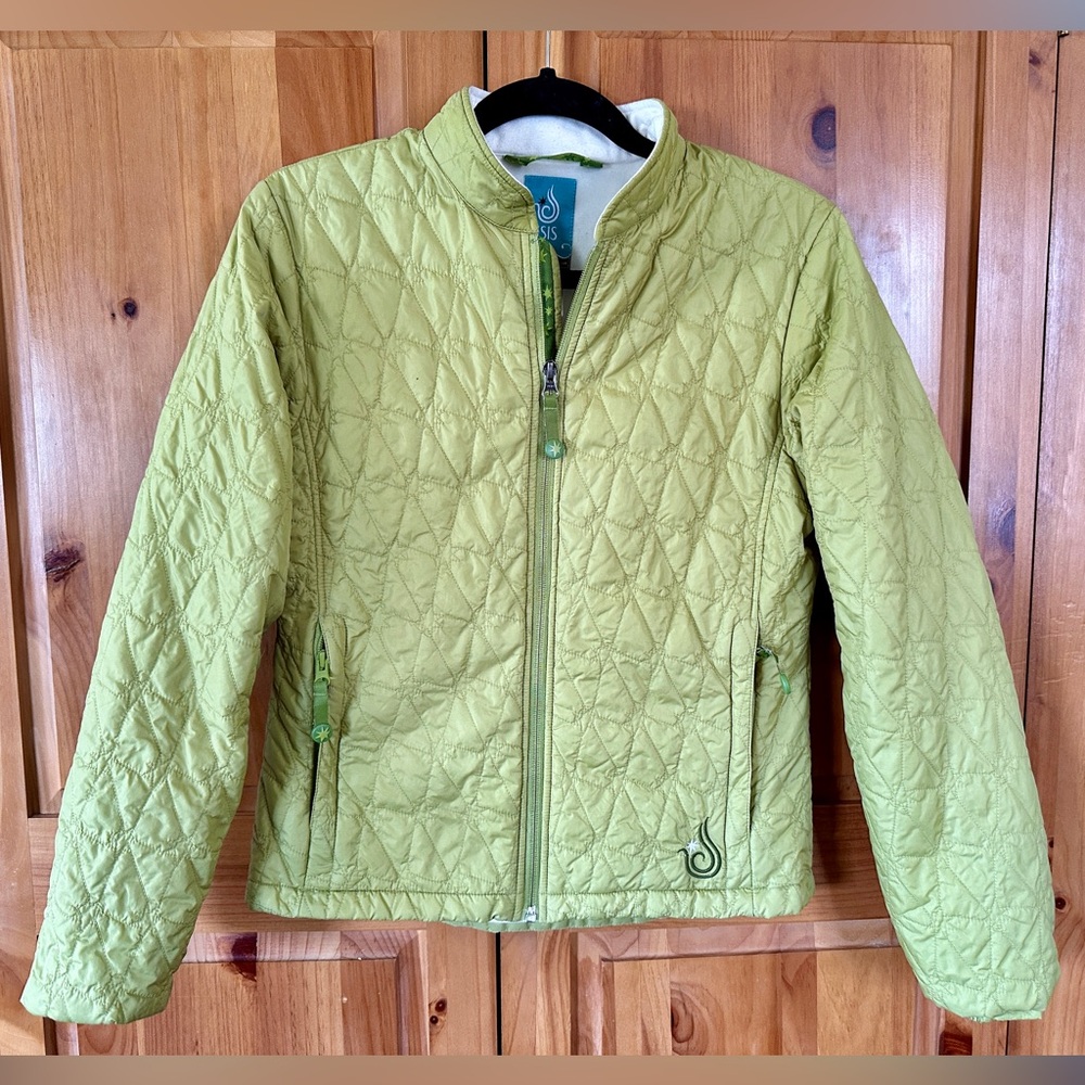 Isis Quilted Light Jacket, Size 6, Green